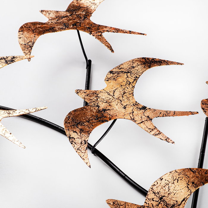Wallity Flying Birds 3 Escultura de pared de metal Multicolor Wallity Flying Birds 3 Escultura de pared de metal Multicolor